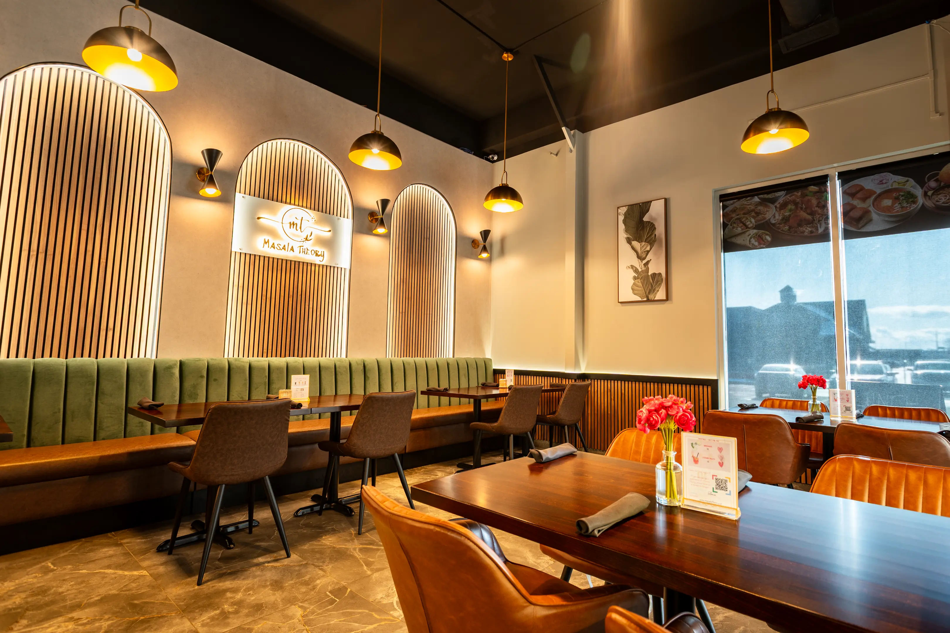 Dining room at Masala Theory Indian Bistro & Bar, home of the Calgary Indian food blog