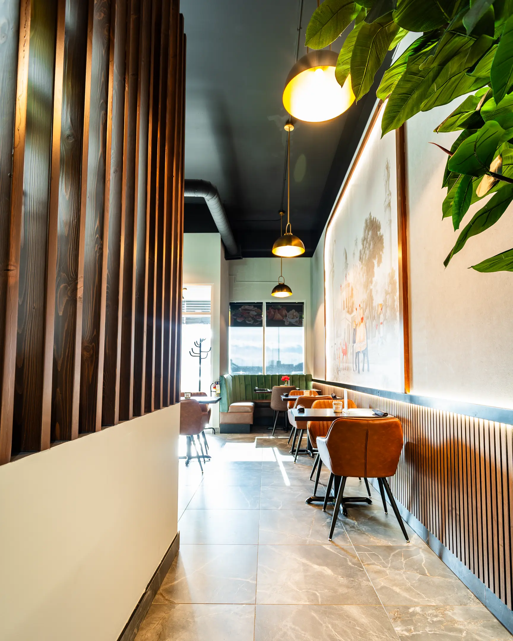 Dining room interior at Masala Theory Indian Bistro & Bar in Calgary SE