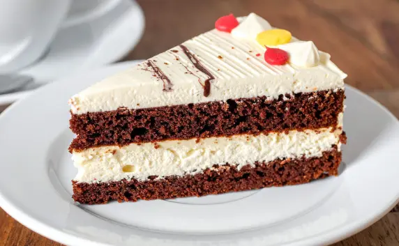 Ice cream cake slice dessert served at Masala Theory Indian Bistro Calgary